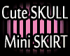 Cute SKULL Mini Skirt PW