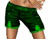 GREEN BELTED SHORTS