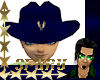 sf Cowgirl Hat Blue