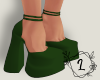 L. Delfi heels emerald