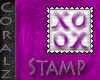 Pink X&O Stamp