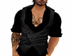 Black vest / black shirt
