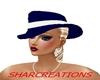 Blue trilby Hat