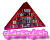 *glam* Pyramid Bookshelf