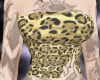 leopard gold top