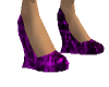 Black/Purple wedge heels