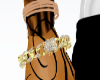Gold Bracelet R Diamond
