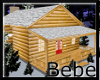 Winter Log Cabin 