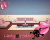 (L@Y)Simple Pink Couch