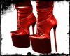 ✘ Red Leather Boots