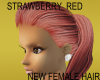 strawberry female hair