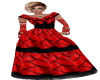 Red/Black Silk Gown