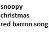 snoopy christmas song