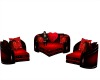 red heart chair set