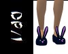 Blk Bunny Slipers Male