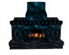 Blue dragon fireplace