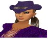~T~Purple Beaded Hat
