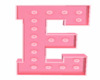 Pink Letter E