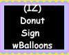 Donuts Sign wBalloons