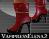 Vampire Spike Boots Red