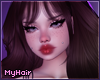 Austen mocha + bangs