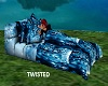 Blue Diamond Blanket Bed