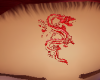 Red Dragon Forehead Tat