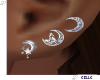 [Gel]Moon Earrings