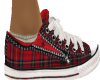 Red Plaid  Shoes
