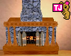 tj stone n oak fireplace