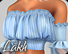 🅟 girlie top blue