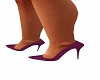 Purple Leather Heels