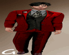 Tuxedo Red Black Shirt