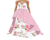 Pink Roses Gemstone Gown