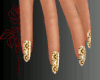 Gold Short Nails