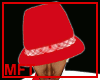 Vanteria Red  plaid Hat