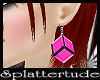 !s! Cube Earrings Pink