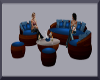 xRx Blue Sofa Set