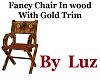 Fancy Chair Single Wood 