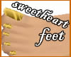 Sweetheart feet GOLD