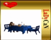 Blue dinner