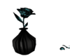 black aqua flower