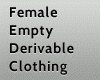 Empty Female Clothing