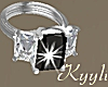 Black Engagement Ring