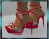 e- Red Pearls Heels
