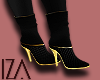 Gold & Black Boots