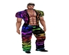Rainbow Drip Male Outfit
