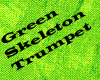 Green skeleton trumpet