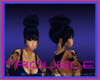 TROUBLE BLUE PIN UP HAIR