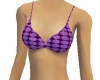 Purple Polka Bikini Top